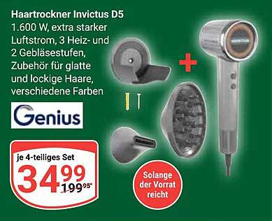 Haartrockner Invictus D5 1.600 W – stark, vielseitig und stylish