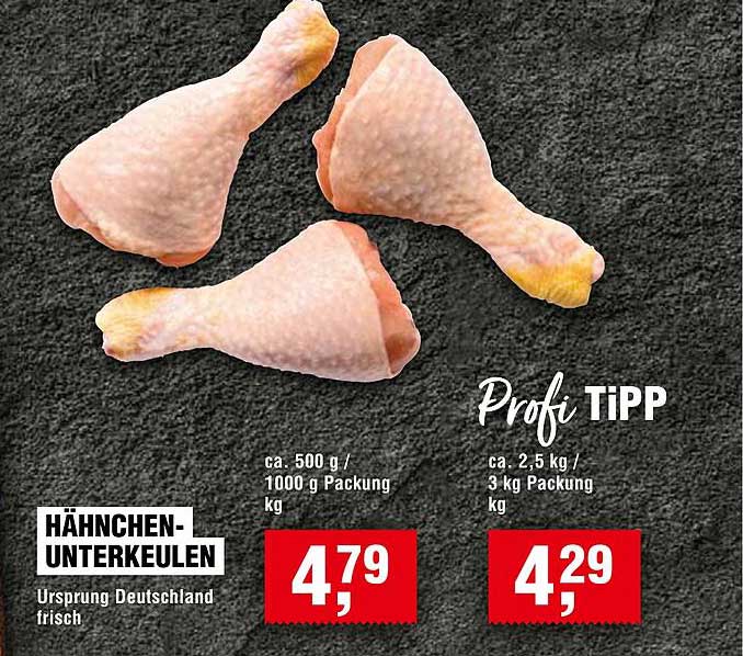 Hähnchen-Unterkeulen - frisch aus Deutschland