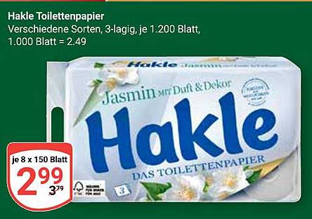 Hakle Toilettenpapier – 3-lagig mit Duft und Dekor