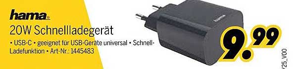 hama 20W Schnellladegerät