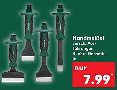 Handmeißel - verschiedene Ausführungen, 3 Jahre Garantie