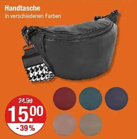 Handtasche in verschiedenen Farben