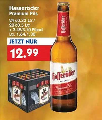 Hasseröder Premium Pils 24 x 0,33 L