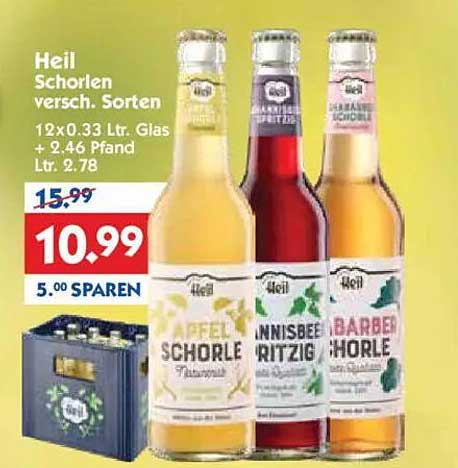 Heil Schorlen – Verschiedene Sorten im 12er-Pack
