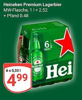 Heineken Premium Lagerbier 6er-Pack