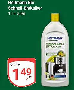 Heitmann Bio Schnell-Entkalker 250 ml
