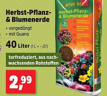 Herbst-Pflanz- & Blumenerde mit Guano