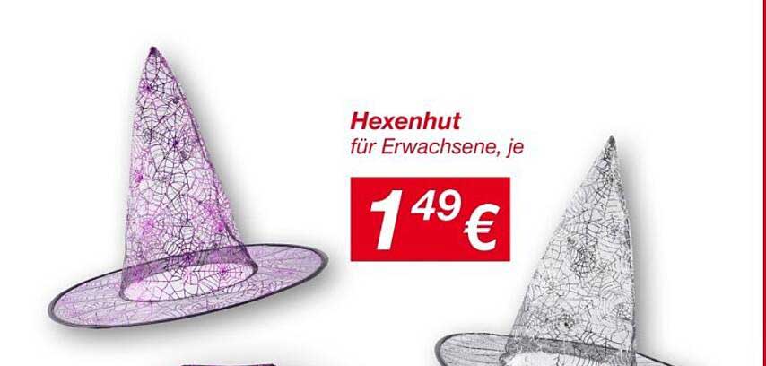 Hexenhut für Erwachsene, je