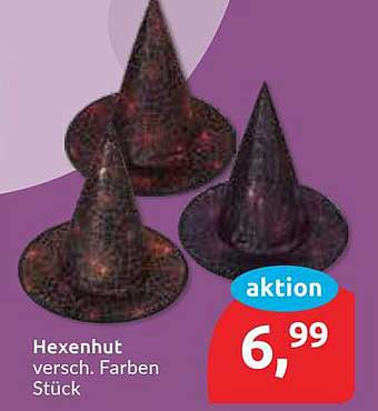 Hexenhut versch. Farben Stück