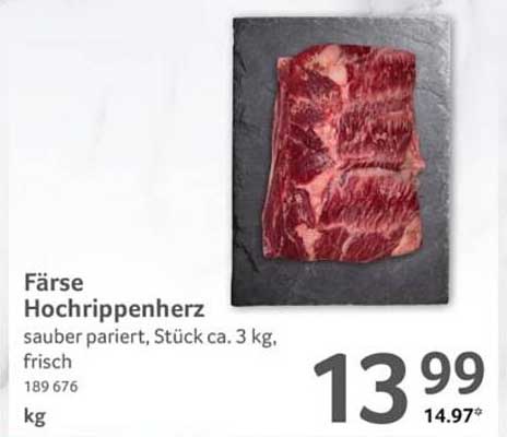 Hochrippenherz von Färse – frisches Qualitätsfleisch