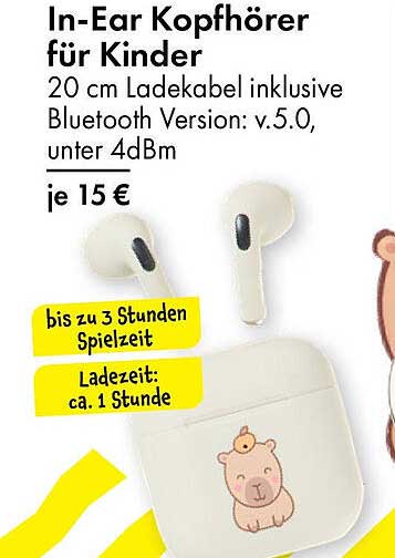 In-Ear Kopfhörer für Kinder