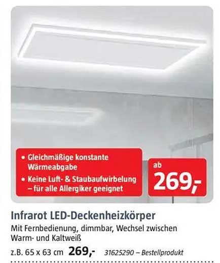 Infrarot LED-Deckenheizkörper