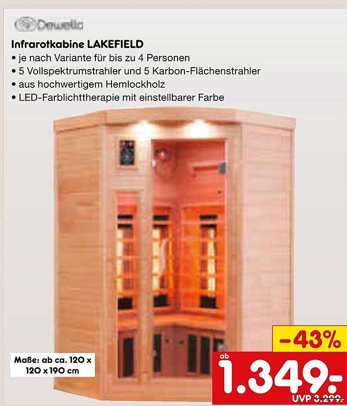 Infrarotkabine LAKEFIELD