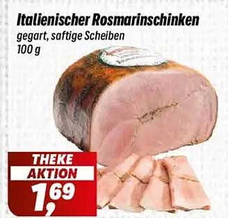 Italienischer Rosmarinschinken, gegart, saftige Scheiben - 100 g