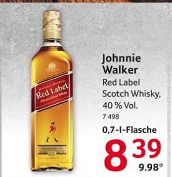Johnnie Walker Red Label Scotch Whisky, 0,7 l