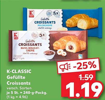 K-CLASSIC Gefüllte Croissants