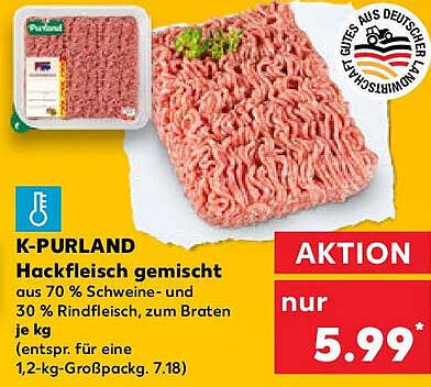 K-Purland Hackfleisch gemischt