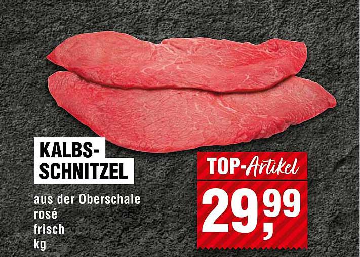 KALBS-SCHNITZEL aus der Oberschale, frisch