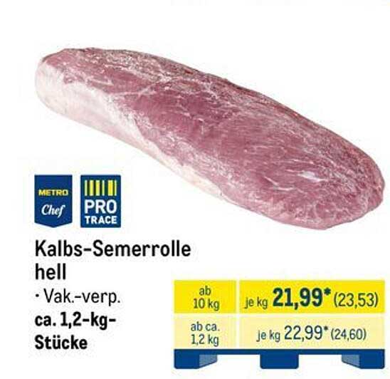 Kalbs-Semmerrolle hell - Vak-verpackt