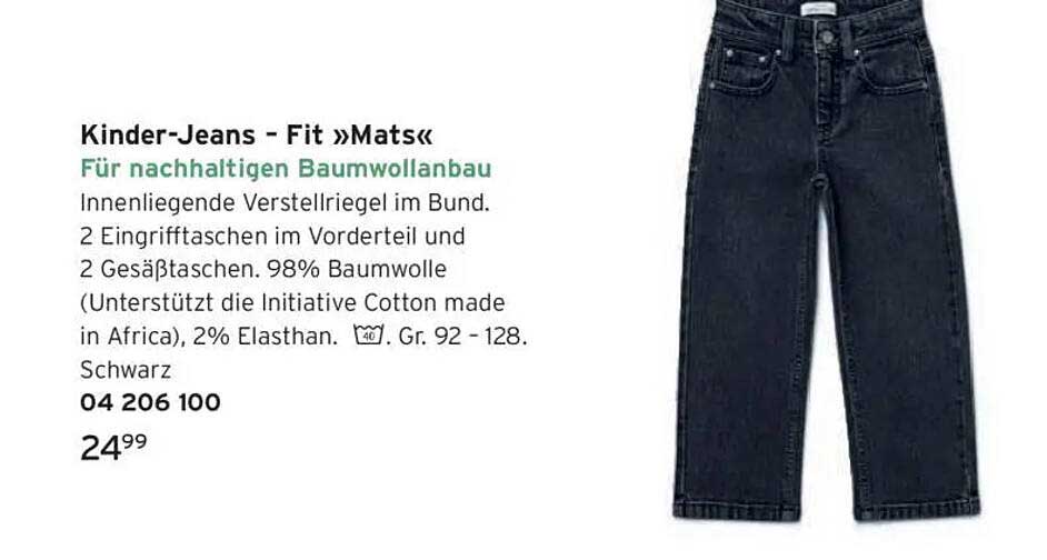 Kinder-Jeans - Fit »Mats« für nachhaltigen Baumwollanbau