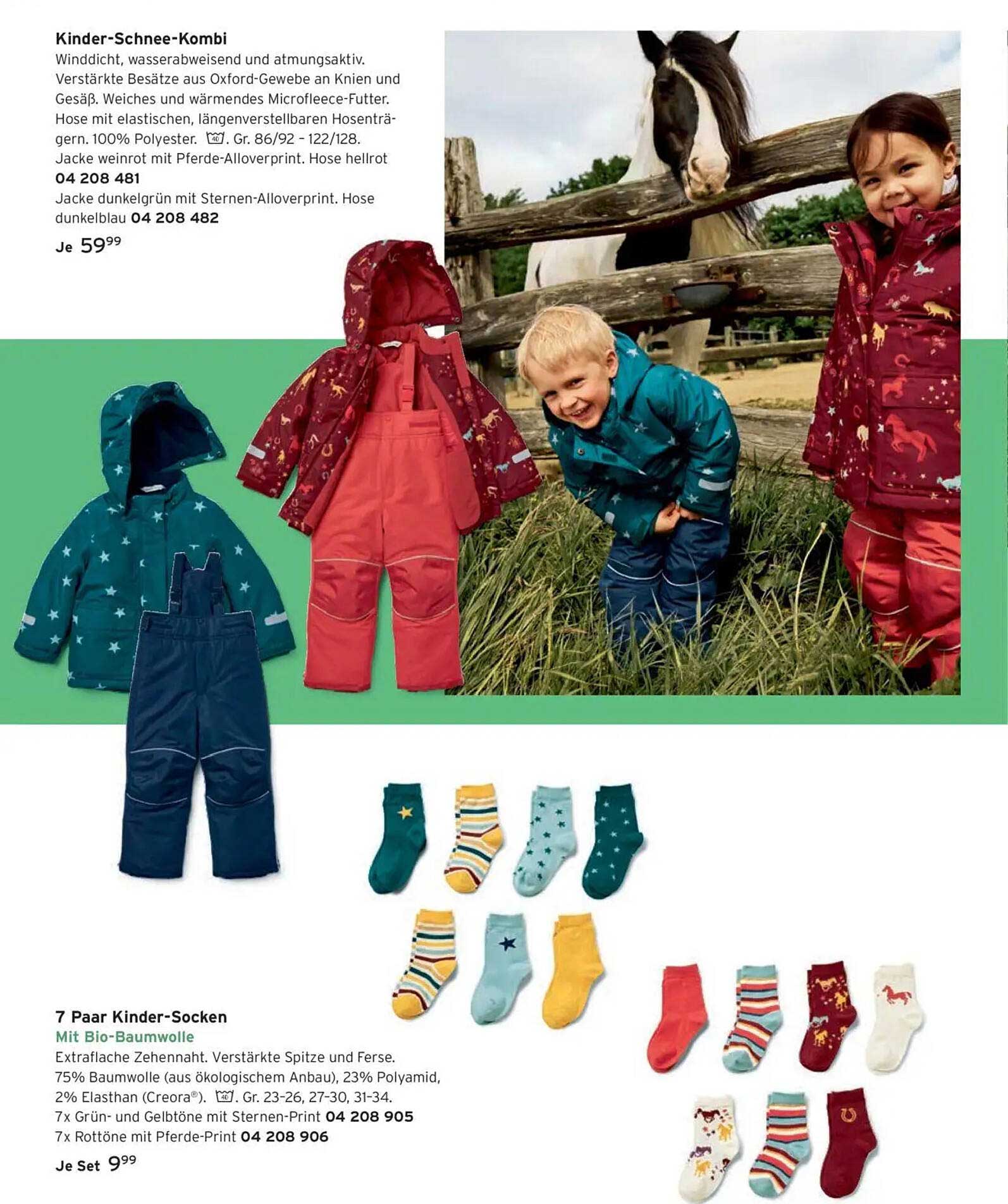 Kinder-Schnee-Kombi
