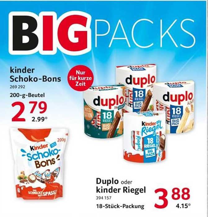 kinder Schoko-Bons 200-g-Beutel