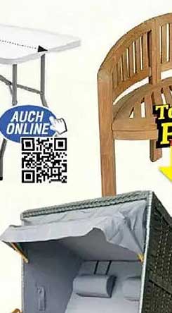 Klappbarer Gartentisch mit Holzoptik