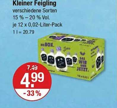 Kleiner Feigling - Verschiedene Sorten im 12er-Pack