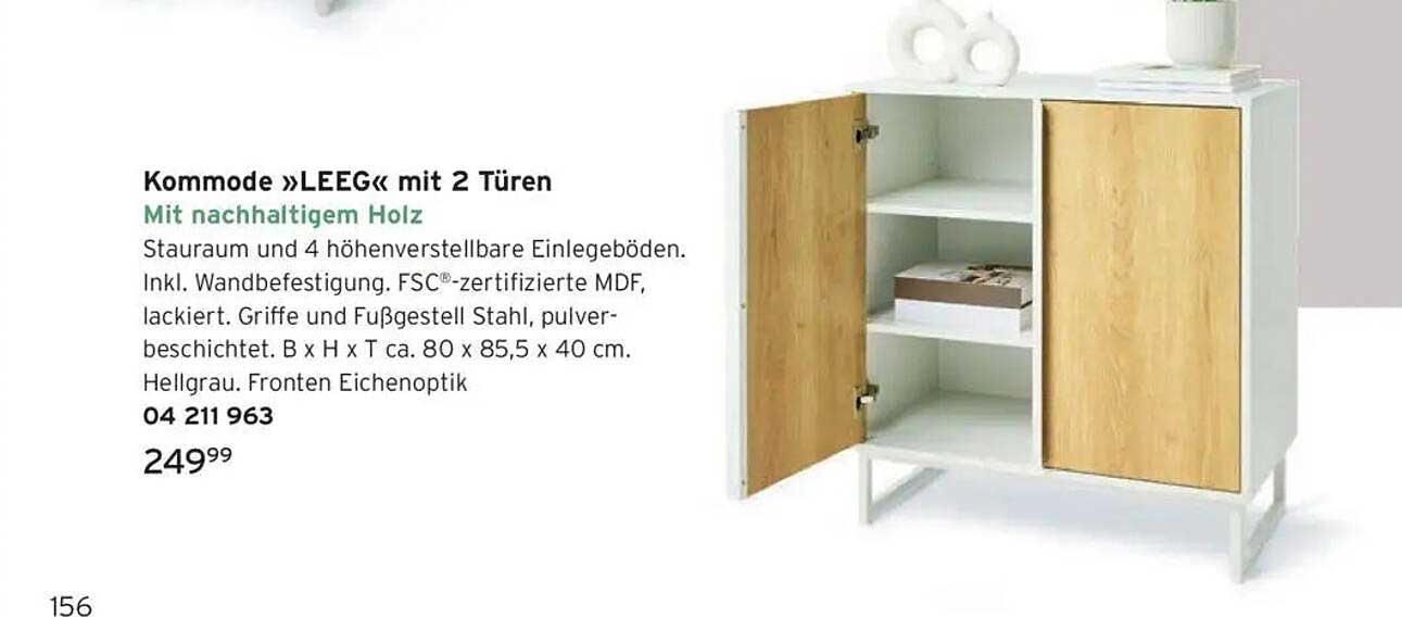 Kommmode »LEEG« mit 2 Türen