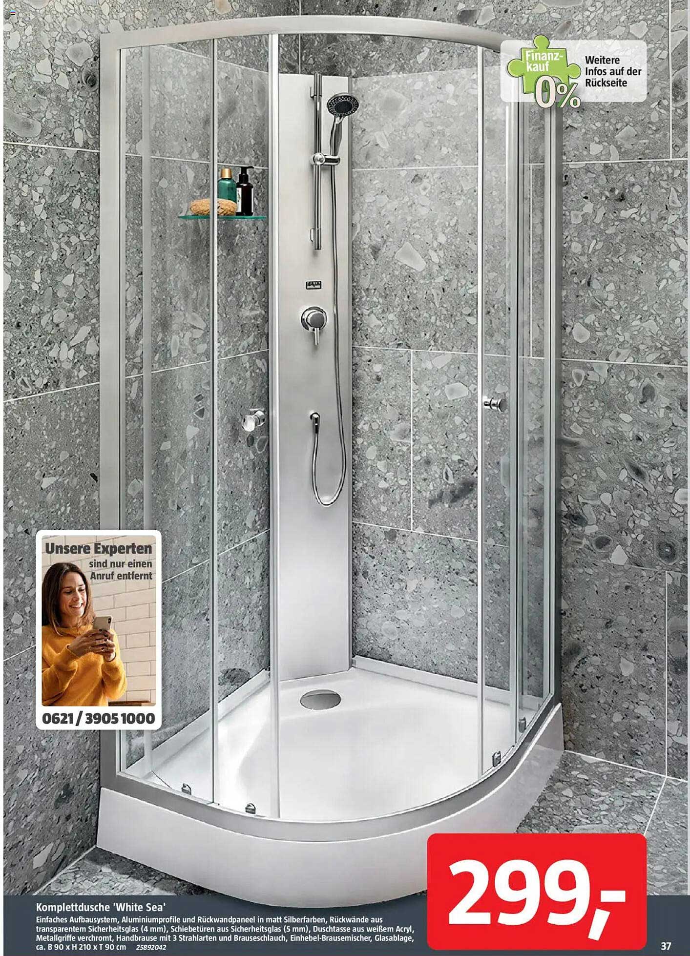 Komplettdusche "White Sea"