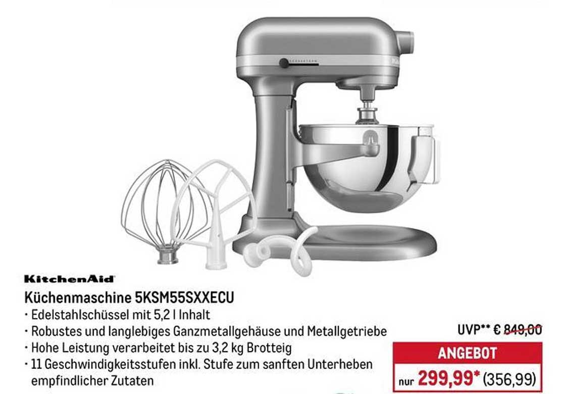 Küchenmaschine 5KSM55XXECU von KitchenAid