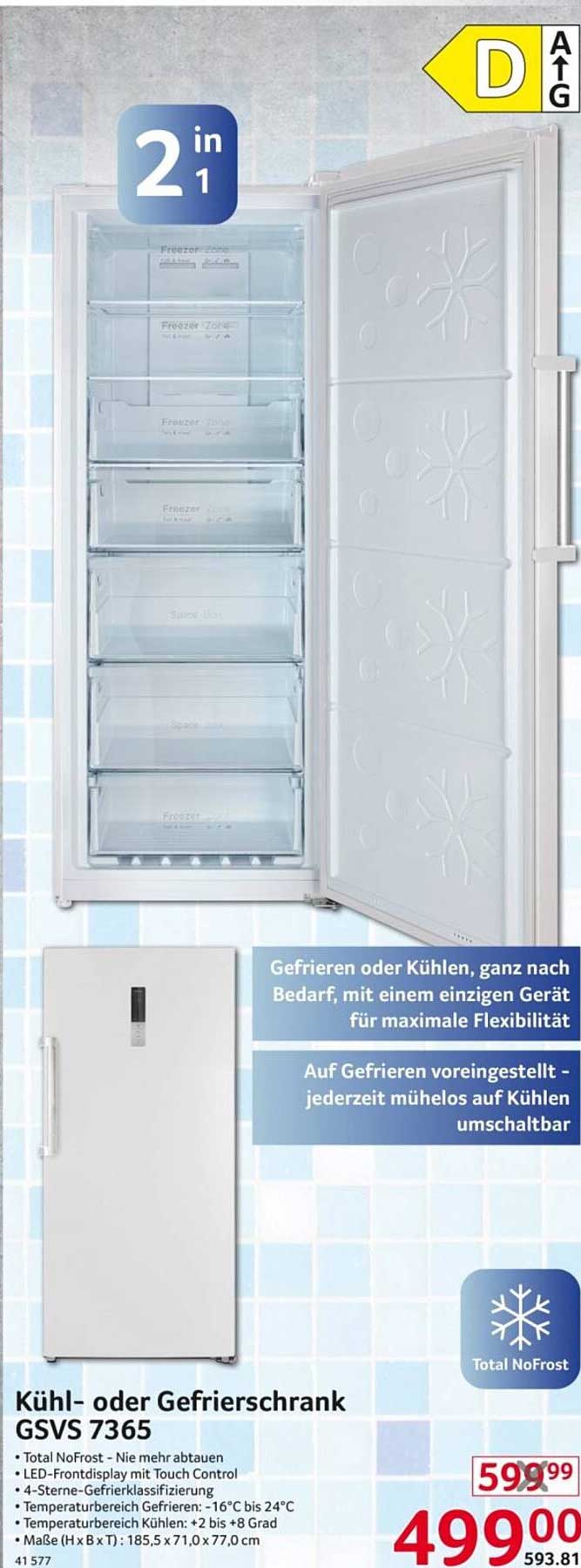 Kühl- oder Gefrierschrank GSVS 7365