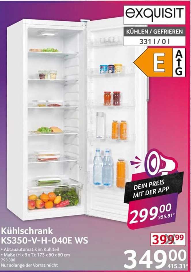 Kühlschrank KS350-V-H-040E WS