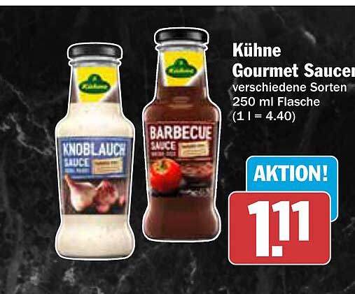Kühne Gourmet Sauce – verschiedene Sorten (250 ml Flasche)
