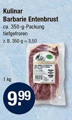 Kulinar Barbarie Entenbrust - ca. 350-g-Packung tiefgefroren