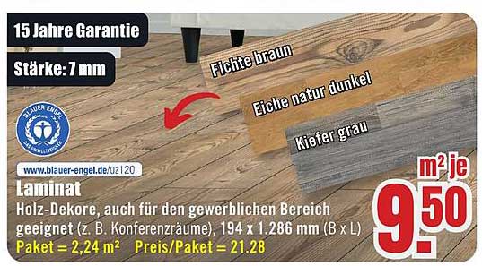 Laminat in verschiedenen Holz-Dekoren – Ideal für jeden Raum