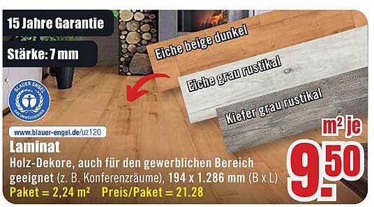 Laminate in verschiedenen Holz-Dekoren - Ideal für jeden Raum