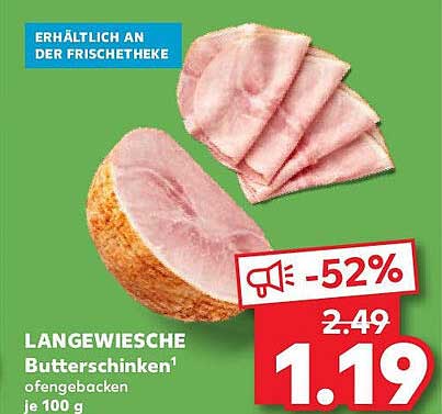 LANGEWIESCHE Butterschinken - ofengebacken, je 100 g