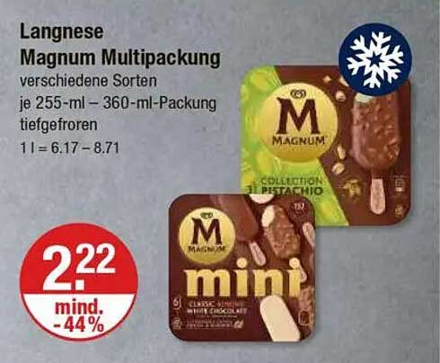 Langnese Magnum Multipackung - verschiedene Sorten