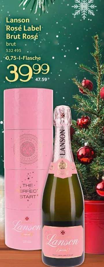 Lanson Rosé Label Brut Rosé 0,75 l-Flasche