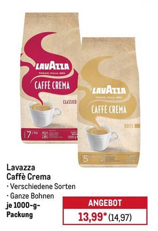 Lavazza Caffè Crema - Verschiedene Sorten je 1000-g-Packung