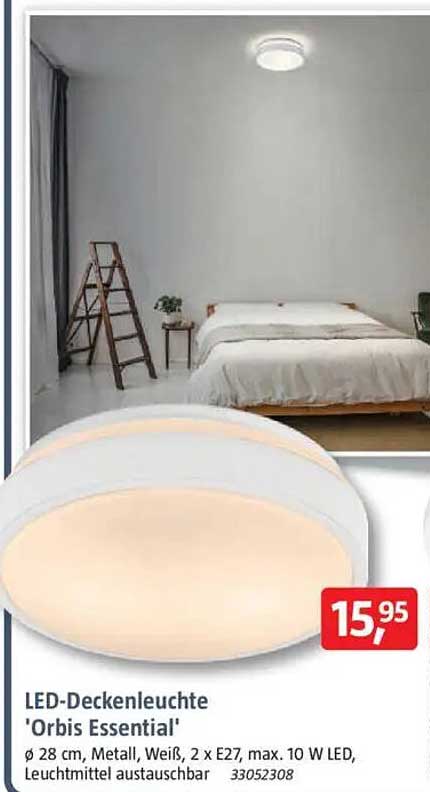 LED-Deckenleuchte 'Orbis Essential'