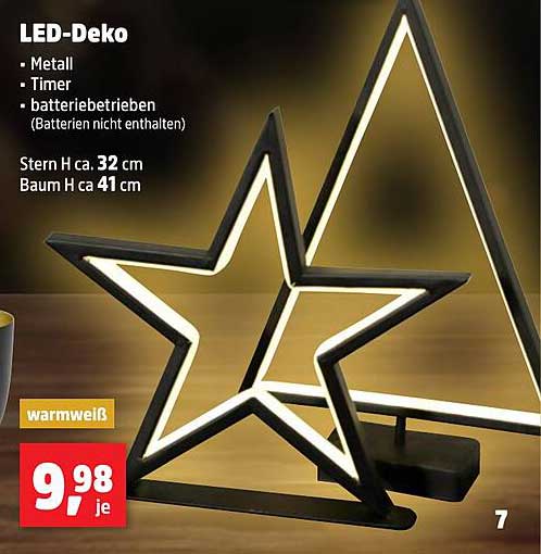 LED-Deko Stern und Baum – Perfekte weihnachtliche Atmosphäre