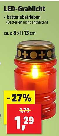 LED-Grableuchte - batteriebetrieben