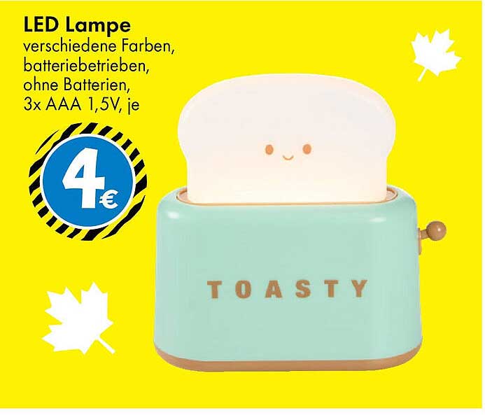 LED Lampe - verschiedene Farben, batteriebetrieben