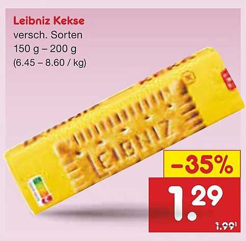 Leibniz Kekse - verschiedene Sorten