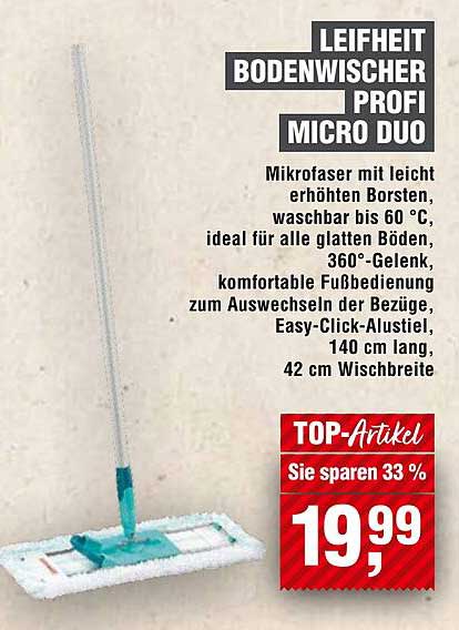 LEIFHEIT BODENWISCHER PROFI MICRO DUO