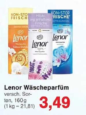 Lenor Wäschparfüm verschiedene Sorten, 160g