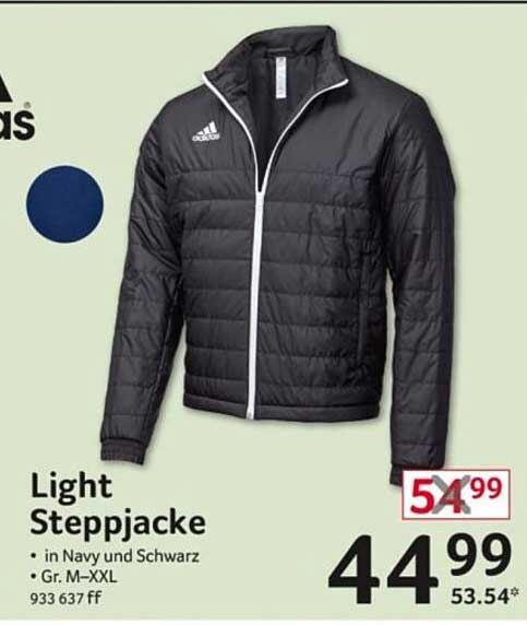 Light Steppjacke von Adidas in Navy und Schwarz