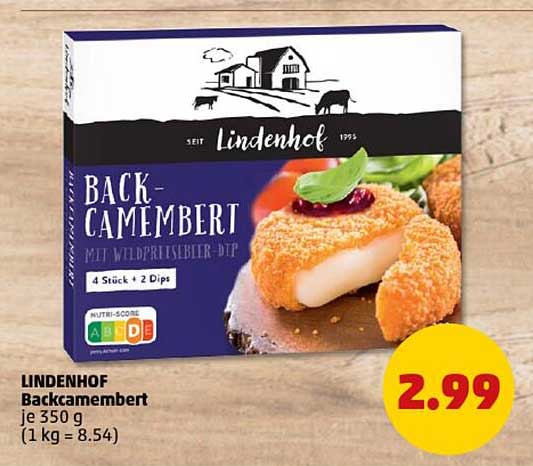 LINDENHOF Backcamembert 350 g